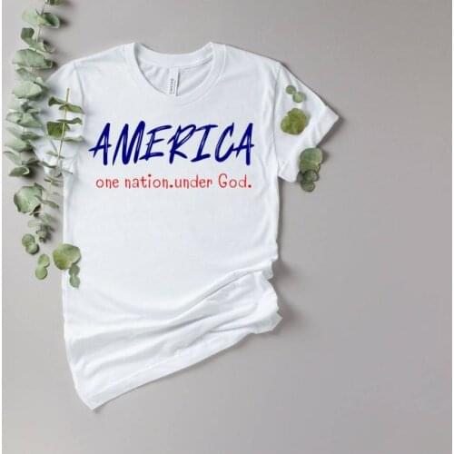 4th of July Patriotic Usa Gift Short Sleeve Tees Fashion 100% Cotton O Neck Plus Size Casual Shirts harajuku Streetwear Unisex