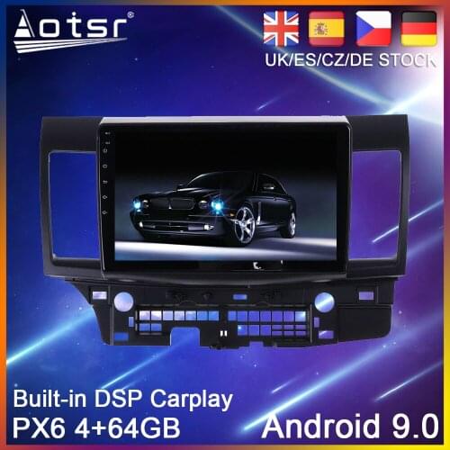 Android 10 PX6 64G Car DVD Player GPS Navigation For Mitsubishi Laner 10 2007-2015 Auto Radio Stereo Multimedia Player HeadUnit
