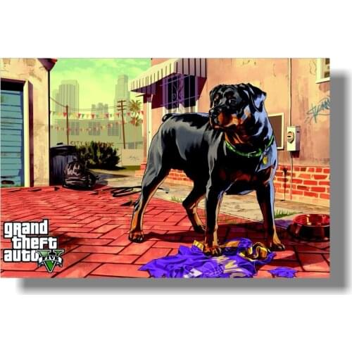 Free delivery Grand Theft Auto V Art Silk Print Fabric Poster Game Hot GTA 5 Images For Wall Decoration