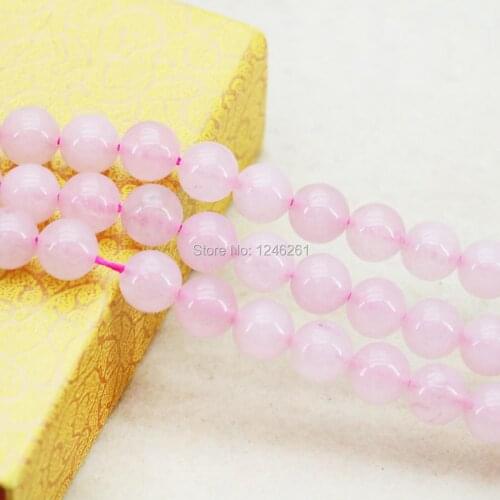 8mm Hot Sale Accessories Crafts Loose DIY Beads Stone Jewelry Making Pink Crystal Round Girls Beads For Necklace Bracelet 15inch