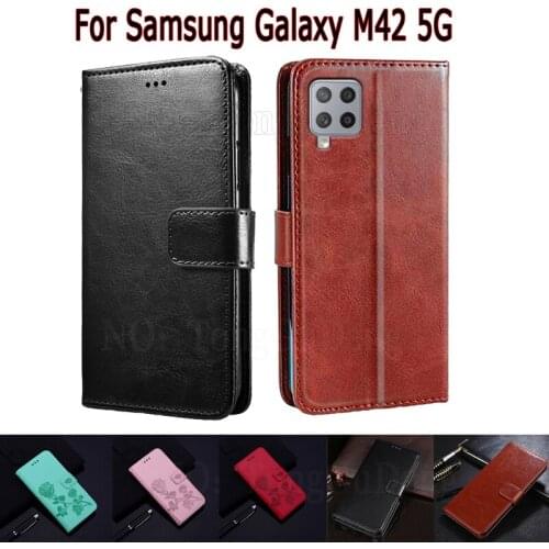 Wallet Case For Samsung Galaxy M42 5G Cover Etui Flip Stand Leather Book Funda On Samsung M42 M 42 SM-M426B DS Case Hoesje Capa