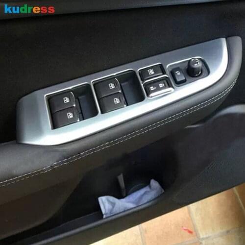 For Subaru Outback 2015 2016 ABS Matte Interior Door Window Switch Armrest Panel Decoration Frame Cover Trim Accessories LHD