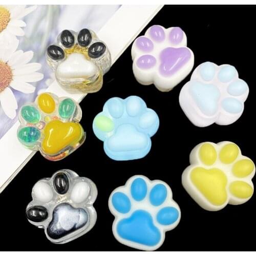 Cat Paw Silicone Material Mold Dog Paw Mold Animal Clear Molds for UV Resin Decoden Cabochon DIY Resin Molds for Jewelry