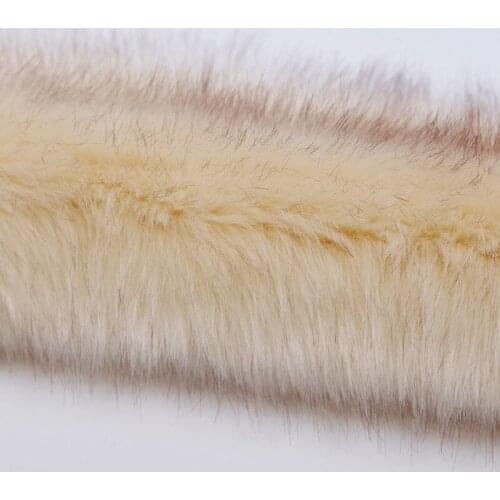 High-grade dye tip imitation fox fur,hats scarves material,sewing cloth,faux fur fabric18cm*80cm/pcs
