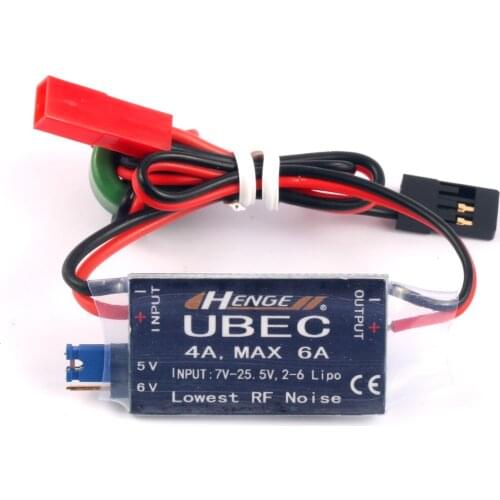JMT 4A UBEC Input 7V-25.5V 2-6S Lipo Output 5V 6V / 4A Continuous Max 6A Switch Mode BEC for RCDrone Quadcopter Car Accessory