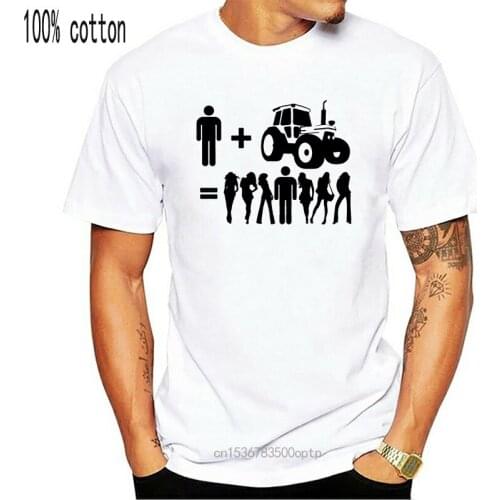 Summer Style New T Shirt Men Make My Own T Shirttractor T Shirt Farmer Ploughing Champs Harvester Plough Button Tee Shirt 010034