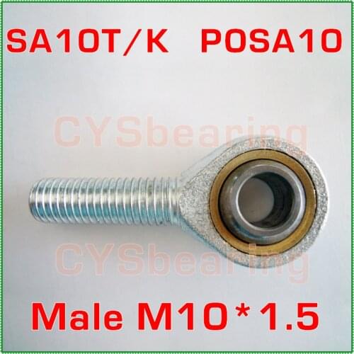 M10 fish eye SA10T/K POSA10 SA10 rod end fish eye joint bearing metric male right hand thread