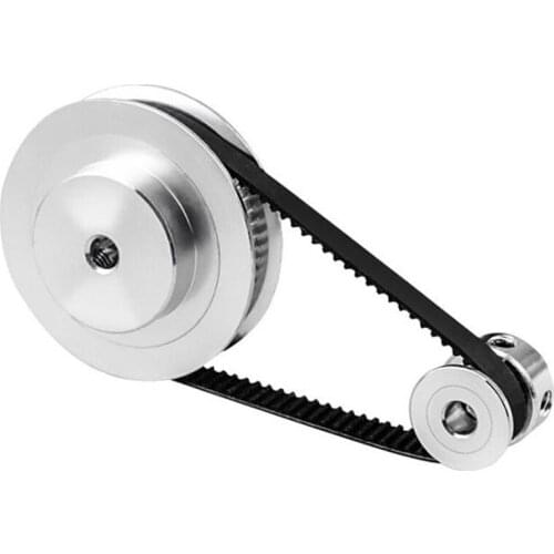 2Gt Synchronous Wheel 1:3 Reduction Transmission Pulley Pulley Model Mechanical Belt for 3D Printer - 200X8X8Mm