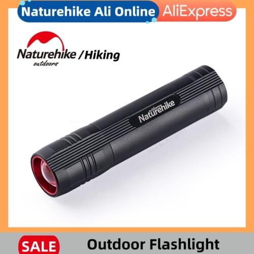 Naturehike Camping Multifunction Zoom LED Lamp Flashlight Ultralight Portable Trekking Outdoor Flash Light Tactics NH20ZM007