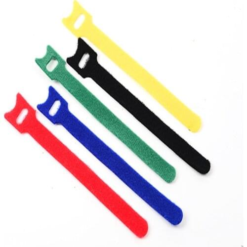 50pcs/lot Magic sticker nylon buckle cable ties reusable Self-adhesive headphone cable line bundle nylon cable ties Magic tie