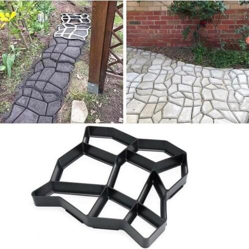 New Floor Path Maker Mould Concrete Mold Reusable DIY Paving Durable For Garden Lawn DIY Personality Floor Mould Dropship