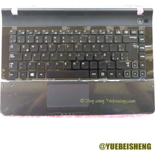 New For Samsung NP300E4C NP3430EA NP300E4A 305E4A 300E4X 300E43 3431EX Palmrest Latin keyboard upper cover Touchpad,Dark gray
