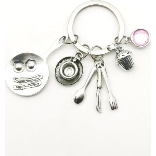 Creative New Nine-color Acrylic Stone Omelette Bacon Mini Cute Pendant Cake Coffee Lady Gift Souvenir Couple Charm Fashion Bag