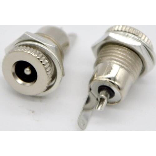 100pcs NEW DC099 DC Power Socket Connector 5.5×2.1/2.5mm,3.5x1.3mm Metal Shell Charging Power Jack Female Socket Free Shipping