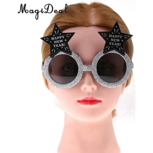 Novelty Happy New Year Sunglasses Xmas Festival Party Glasses Fancy Dress Costume Eyeware