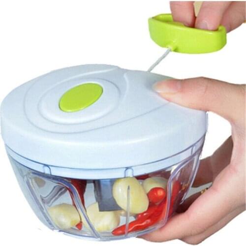 Hand Pull Vegetable Cutter Onion Garilc Potato Meat Vegetable Slicer Food Chopper Stainless Steel Blades Mincer Kitchen Tool