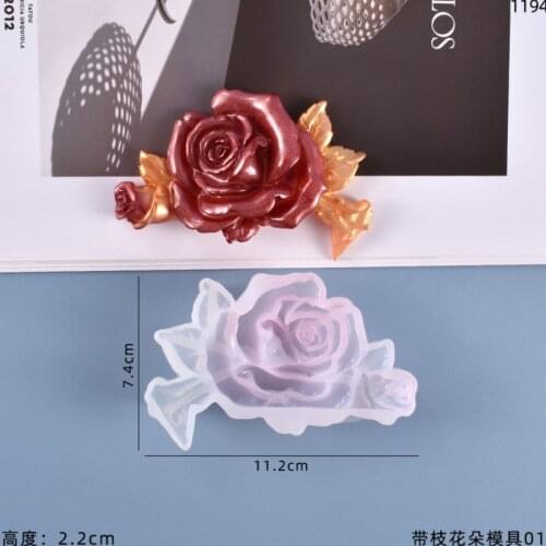 Rose Flower Resin Molds Silicone Mold For DIY UV Resin Epoxy Jewelry Making Casting Moulds Jewelry Tool