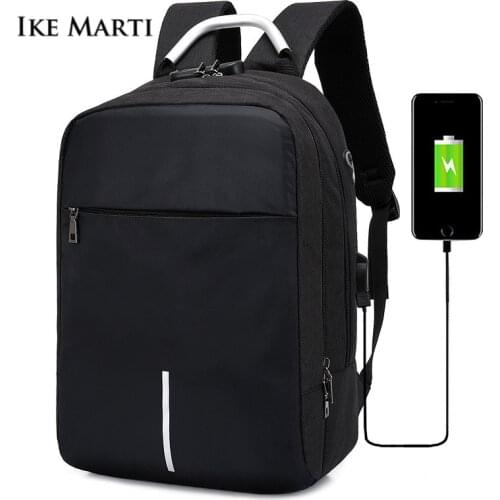 IKE MARTI Anti Theft Backpack Men 14/15.6 Inch Laptop Usb Charging Multifunction Backpacks Waterproof School Business Travel Bag