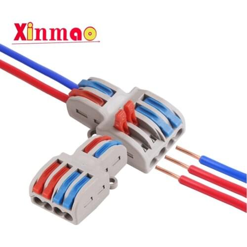 Cable Connector SPL-42 SPL-62 Mini Fast Wire Connectors, Universal Compact Bedrading Connector, Push-In Block Connection