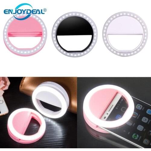 2019 Super Bright 36 LED Selfie Ring Light Night Darkness Selfie Enhancing Photography Flash Ring Light Smartphone Novelty light