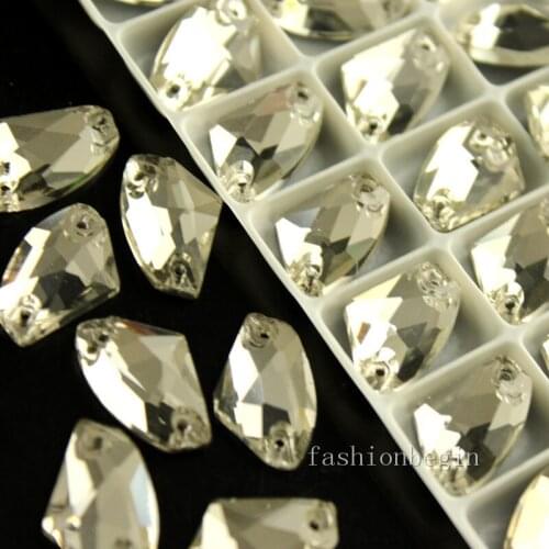 AXe all size Sew on Crystal Rhinestones Clear Crystal Sew-on Stones for Wedding Dress buttons Beads for Bags Shoes