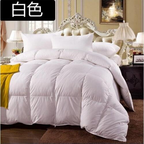 SPRING 90% WHITE DOWN Comforter KING/QUEEN/TWIN Size 100% Cotton Cover,600 Fill Power,17 Oz Fill Weight, White Color Whosale