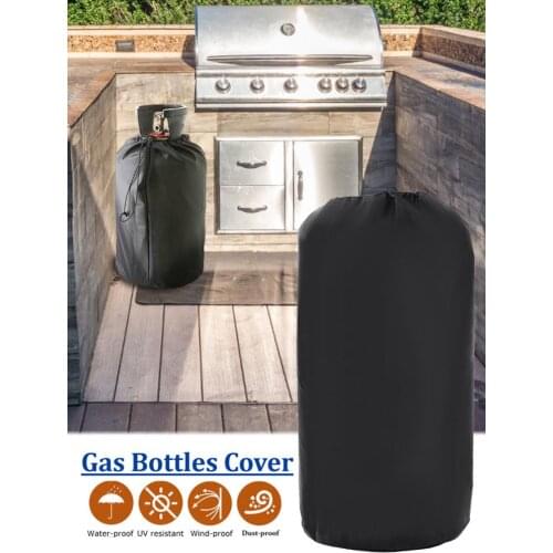Waterproof Propane Tank Cover With Drawstrings Fits 20lb Tank Cylinder Dust-proof For Outdoor Gas Stove 2021