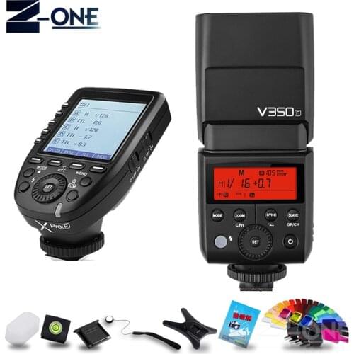 Godox V350F TTL HSS 1/8000s Speedlite Flash Built-in 2000mAh Li-ion Battery with Xpro-F Transmitter for Fuji Camera In Stock