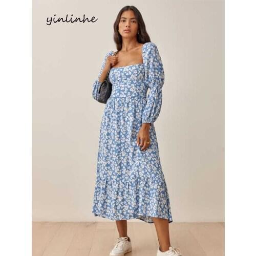 Летние платья миди Yinlinhe China At AliExpress