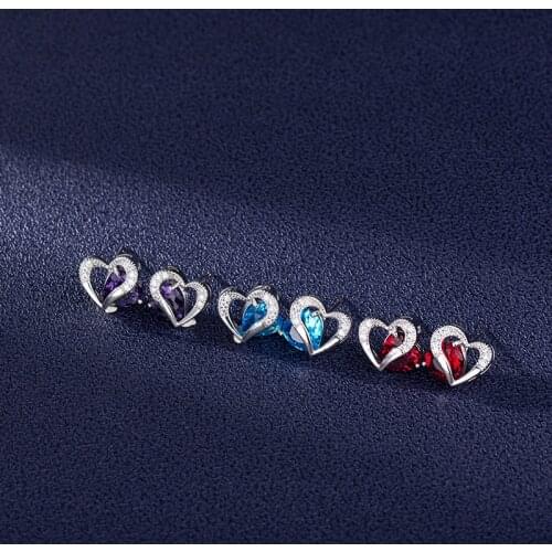 Aretes De Mujer S925 Sterling Silver Stud Earring Women Fine Bizuteria Orecchini Silver 925 Jewelry Natural Sapphire Earrings