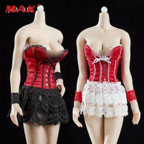 1/6 Sexy Red Corset Fashion Female Dress Clothes Fit 12" Female LAN PH TBL JO Action Figure Body