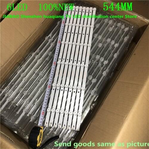 10Sets=80pieces 6LED LED backlight strip for 55PUF6092 K550WDC1 A2 4708-K550WD-A2113N01 471R1P79 4708-K55WDC-A1113N01