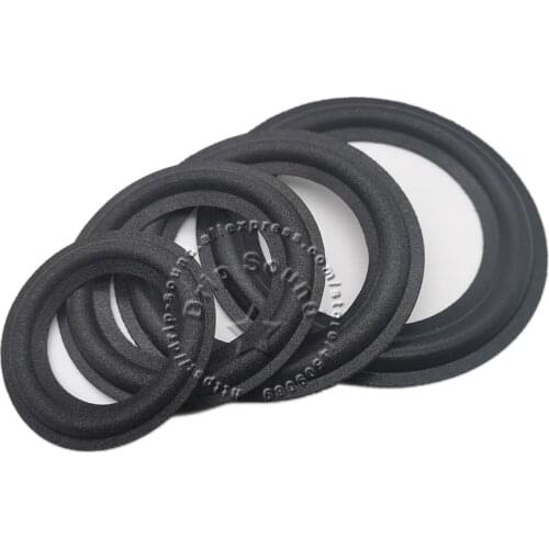 2pcs 2"/2.5"/3"/3.5" inch Speaker Foam Edge Subwoofer Surround Circle Replacement Repair Parts