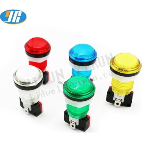 20 pcs 12V illuminated arcade start buttons with LED light holder microswitch
