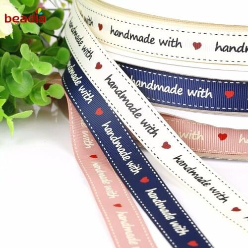 3-5 Yards/bag Craft 16mm Width Multi Color Option Cartoon Printed Grosgrain Ribbon