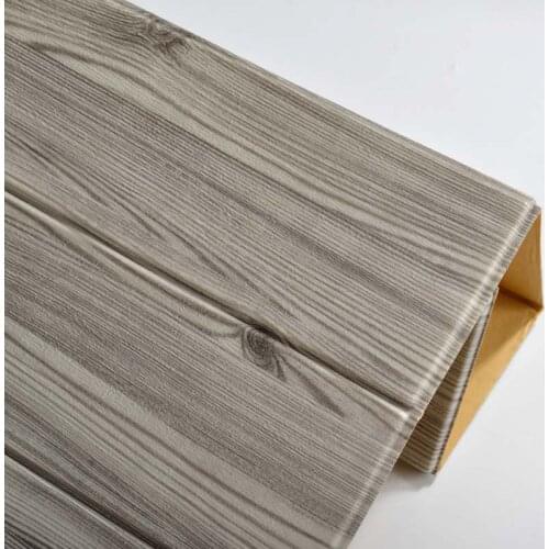 3d wall stickers living room ceiling decoration stickers wood grain kindergarten siding self-adhesive wallpaper 70*70cm