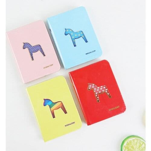 4pcs Stationery Wholesale Colorful Pony Marine World Hard Copy Notebook Notebook