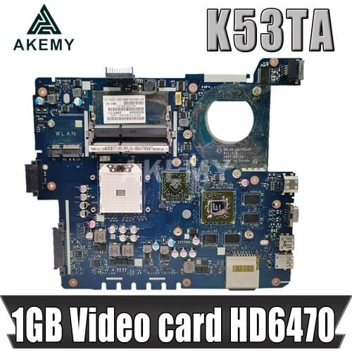 Akemy usb board+LA-7552P REV:1.0 Laptop motherboard For Asus K53TA K53TK K53T K53 Test original mainboard 1GB Video card HD6470