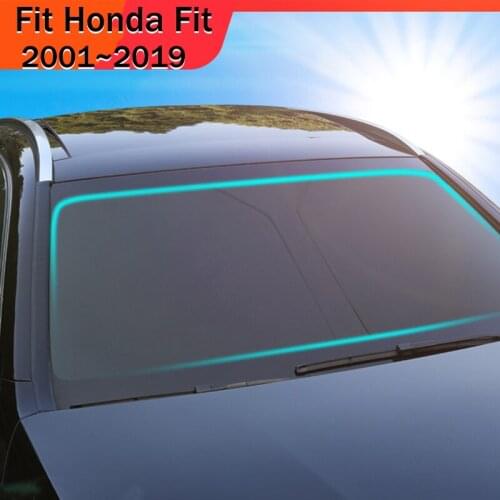 Car Relective UV Front Windshield Cover Window Sunshade Foldable For Honda FIT 2001~2007 2013~2013 2014~2019 Accessories