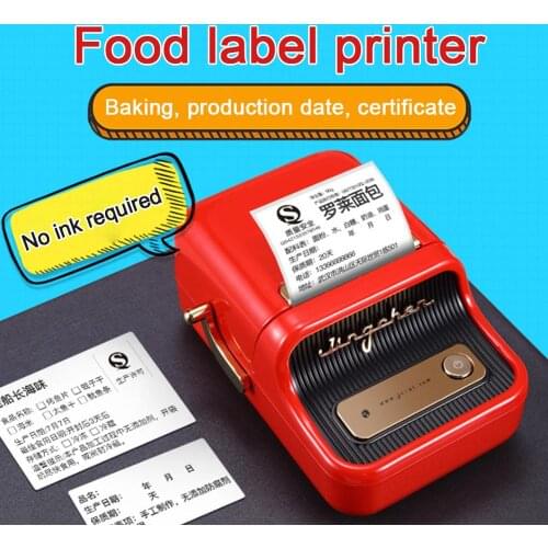 Wireless Thermal Label printer Mini Portable Barcode Food Label Printer For Android iOS Moble Phone Price Tag Printing Printer