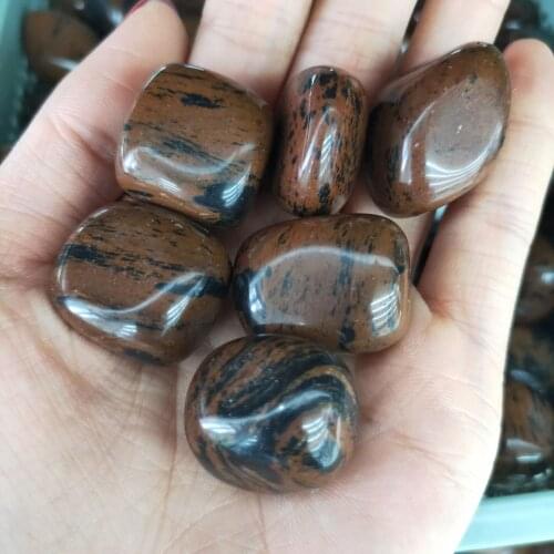 Bulk Tumbled Red Mahogany Obsidian Stone Natural Polished Gemstone Supplies for Wicca, Reiki, Crystal Healing
