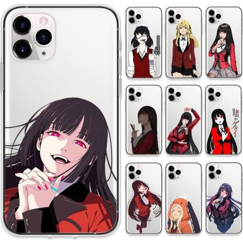 Anime Girl Kakegurui Jabami Yumeko Phone Cases for IPhone 12 Mini Pro 7 8 Plus for IPhone 11 Pro X XS MAX XR TPU Cover Coque