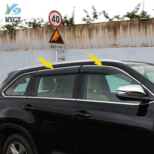ACCESSORIES FIT FOR TOYOTA HIGHLANDER KLUGER 2014 2015 2016 SIDE WINDOW RAIN DEFLECTORS GUARD VISOR WEATHERSHIELDS SHADE
