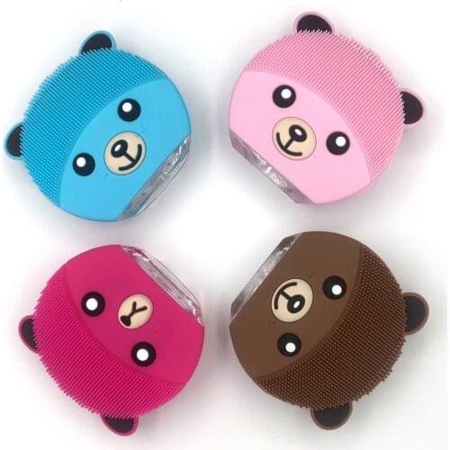 Electric Skin Care Facial Cleansing Brush USD Rechargeable Silicone Soft Machine Sonic Vibration Massager Face Pore Cleanser