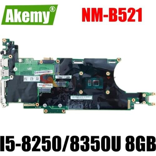 FRU 01YN001 01LX677 01LX673 For Lenovo Thinkpad X280 Laptop Motherboard EX280 NM-B521 W/ I5-8250/8350U 8GB-RAM 100% Fully Tested