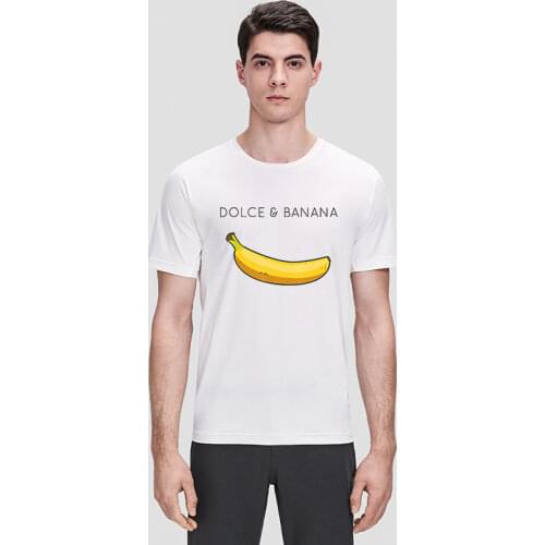 Funny Dolce&Banana Printing MenS T-Shirt Sports Oversized T-Shirts Streetwear O-Neck Short Sleeve Breathable Retro T-Shirt For