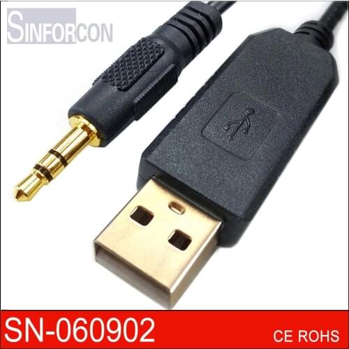 Pl2303 usb rs232 to Stereo Jack plug Cable for Replacing db9 3.5mm audio jack TV ex link Cable