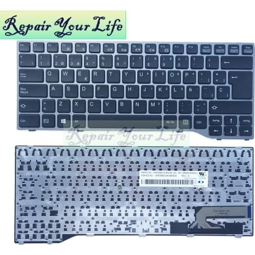 Repair You Life Spanish Laptop Keyboard Model MP-12R86E06D854W FOR FUJITSU LIFEBOOK T725 T726 SP keyboard