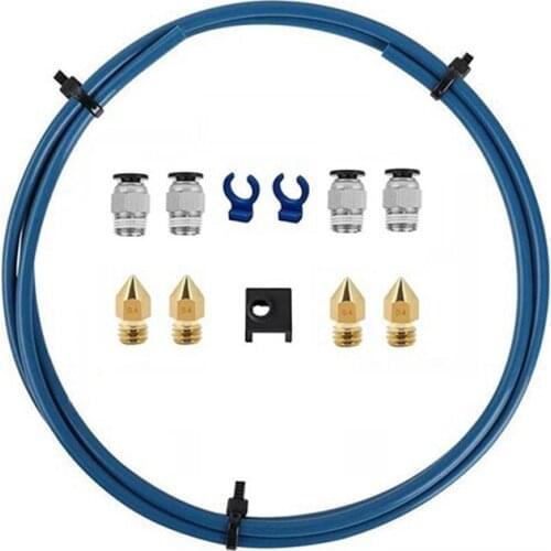 3D Printer Parts Kit with Capricorn XS Bowden Tubing, Nozzles for Creality Ender 3/3 Pro/5 CR-10/10S