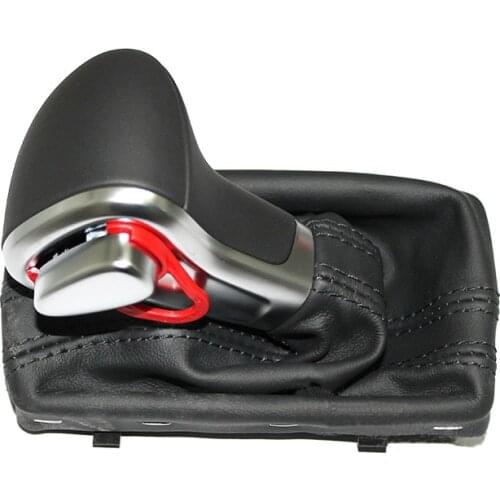 3 Color Leather Gear Shift Knob & Cover for AUDI A4 A5 Q5 A6 C7 B8